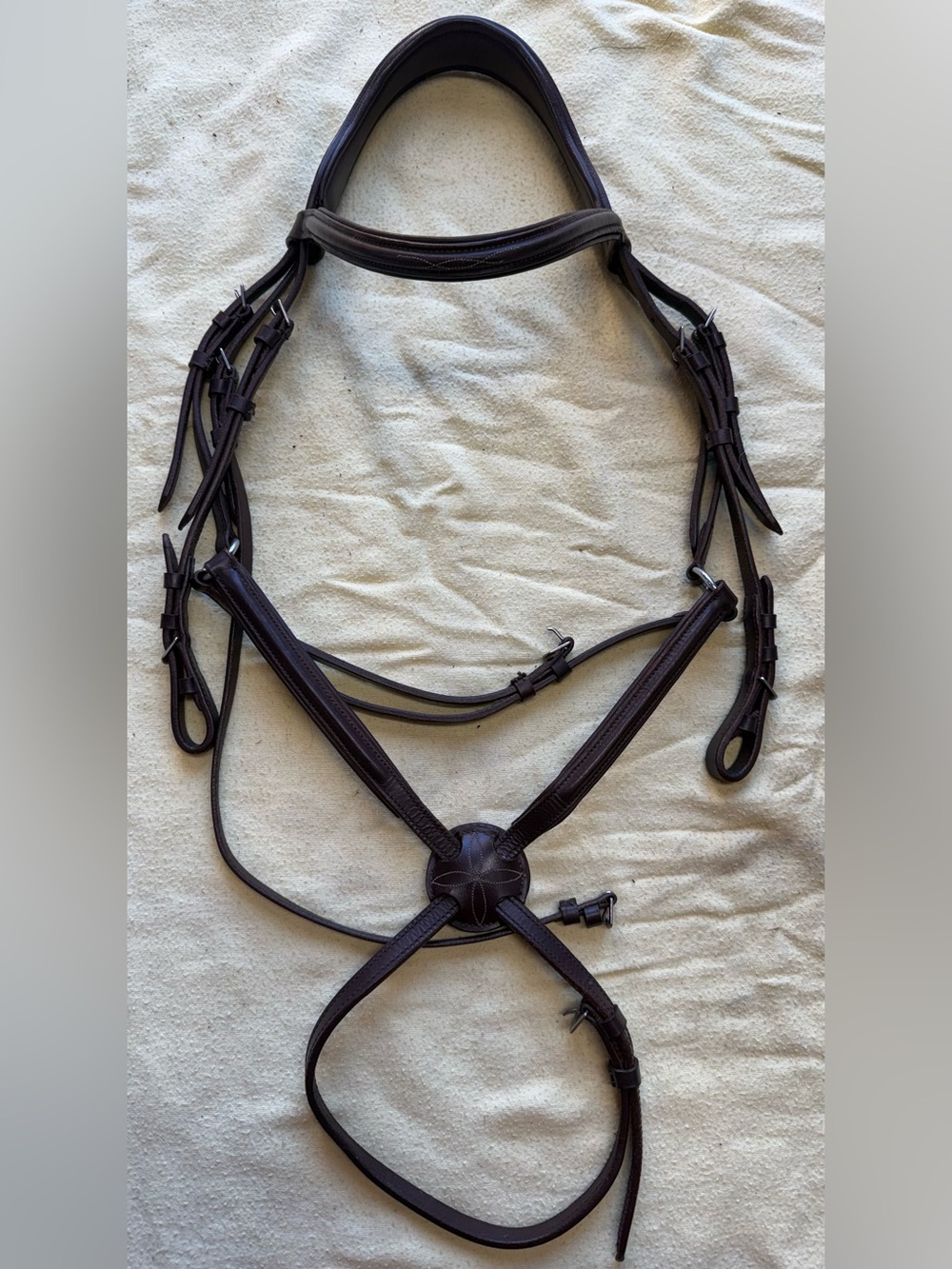 Full sized monocrown figure 8 bridle